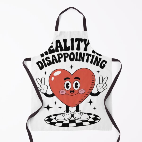 Item preview, Reality Is Disappointing – Cute Sarcastic Heart Cartoon Graphic designed and sold by NewUSShop.