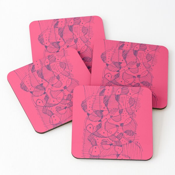 Item preview, TANGLE HOT PINK designed and sold by KolbStudios.