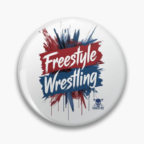 Item preview, Freestyle Wrestling Bold Grunge Design designed and sold by Coach-Riz.