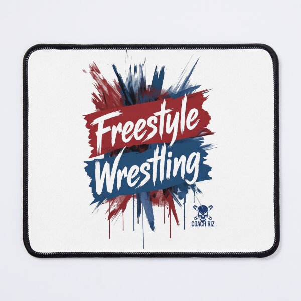 Item preview, Freestyle Wrestling Bold Grunge Design designed and sold by Coach-Riz.