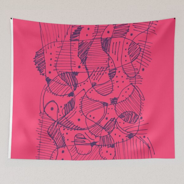 Item preview, TANGLE HOT PINK designed and sold by KolbStudios.