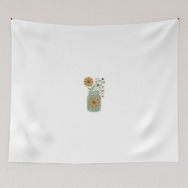Item preview, Daisy in a Retro Mason Jar designed and sold by belajarubic.