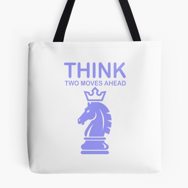 Item preview, Think Two Moves Ahead – Chess Knight Strategy designed and sold by Dazzle-Sizzle.