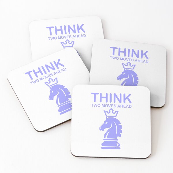 Item preview, Think Two Moves Ahead – Chess Knight Strategy designed and sold by Dazzle-Sizzle.