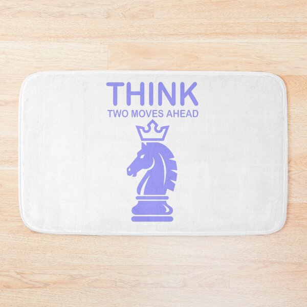 Item preview, Think Two Moves Ahead – Chess Knight Strategy designed and sold by Dazzle-Sizzle.