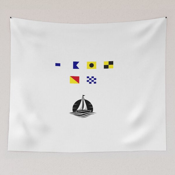 Item preview, Sail On - Nautical Signal Flags designed and sold by AnchorsAwayCo.