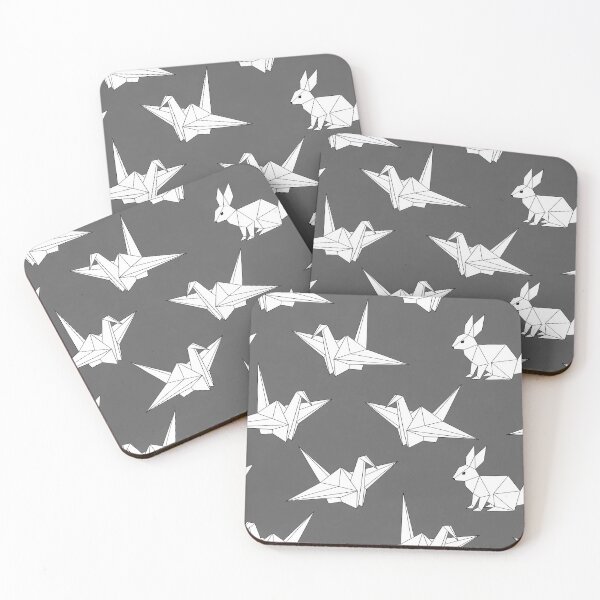 Item preview, Minimalist Origami Animals Geometric Pattern - Animaux Origami designed and sold by ViralVibeLab.