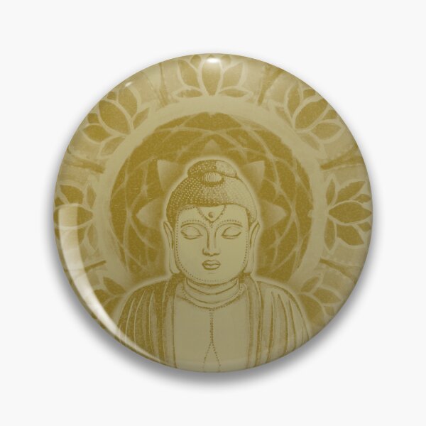 Item preview, Buddha Padma Watercolor - Ochre + Gold designed and sold by Irene Estelle.