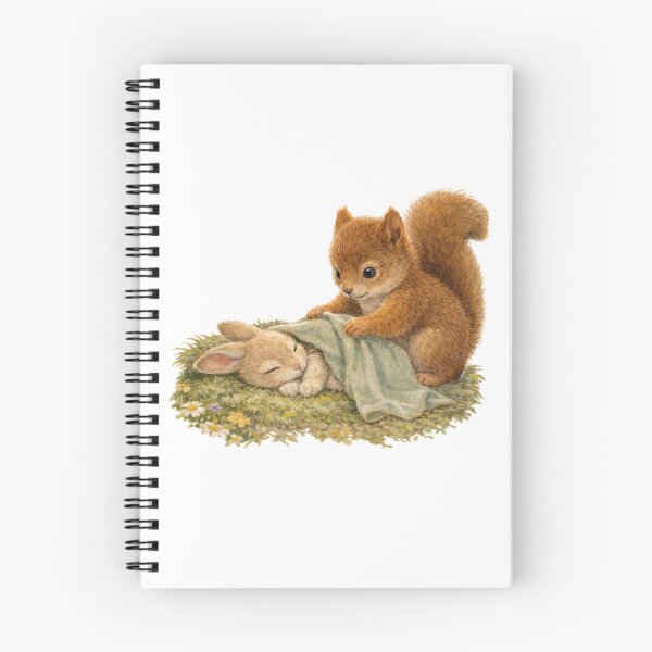 Item preview, Sleepy Bunny and Caring Squirrel – Whimsical Woodland Kids T-Shirt designed and sold by FunscapeHQ.