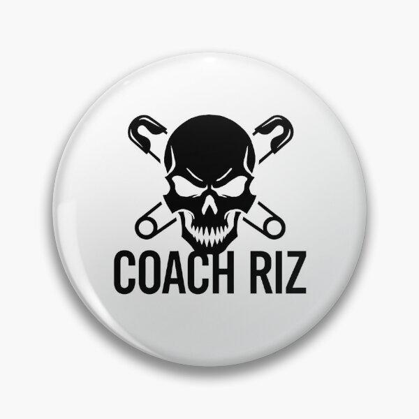 Item preview, Coach Riz Logo - White Skull and Pins designed and sold by Coach-Riz.