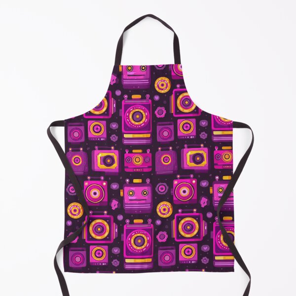 Item preview, Purple Retro Boombox and Camera Music Pattern designed and sold by Piotrek0001.