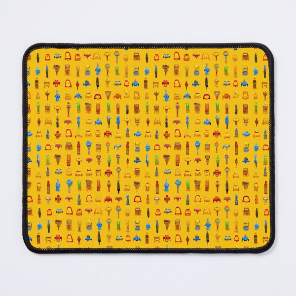 Item preview, Tiny Pixel Art Icons Yellow Seamless Pattern designed and sold by Piotrek0001.