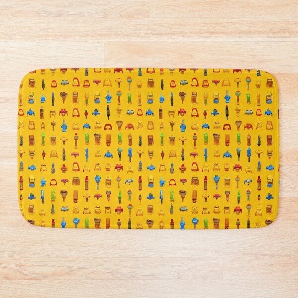 Item preview, Tiny Pixel Art Icons Yellow Seamless Pattern designed and sold by Piotrek0001.