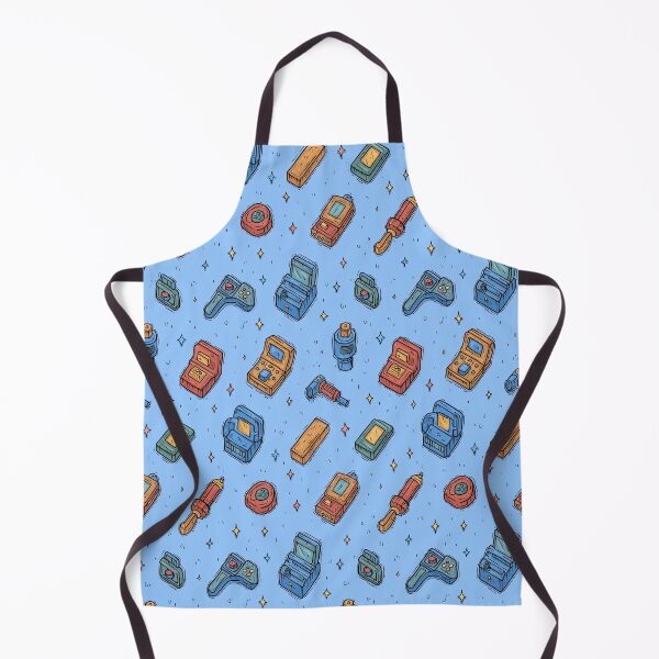 Item preview, Retro Handheld Gaming Consoles Blue Pattern designed and sold by Piotrek0001.