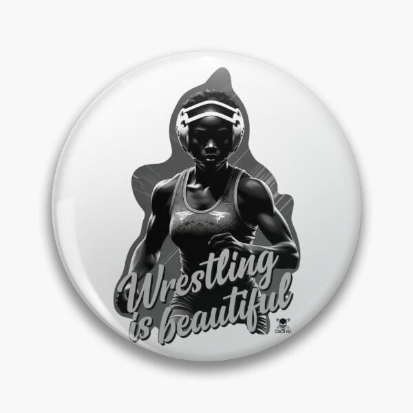 Item preview, Wrestling is Beautiful - Strong Female Wrestler Design designed and sold by Coach-Riz.