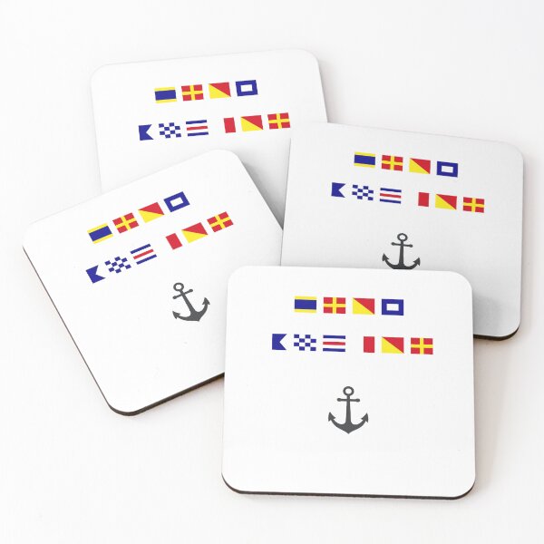 Item preview, Drop Anchor - Nautical Signal Flags designed and sold by AnchorsAwayCo.
