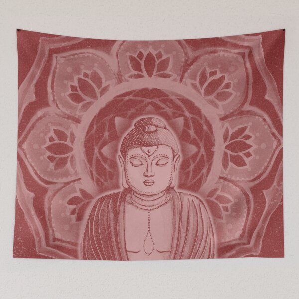 Item preview, Buddha Padma Watercolor - Ruby + Rose designed and sold by Irene Estelle.