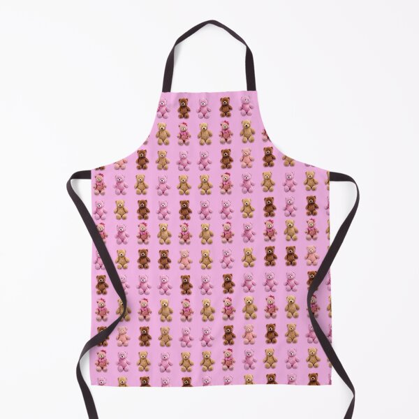 Item preview, Tiny Pink and Brown Teddy Bears Grid Pattern designed and sold by Piotrek0001.