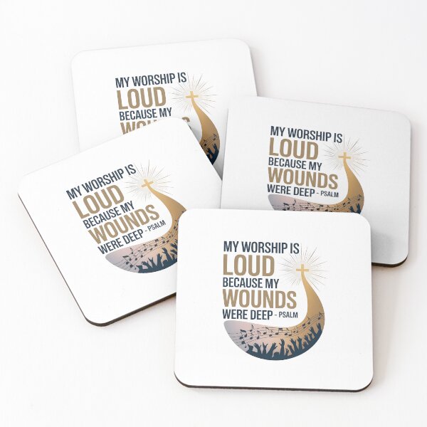 Item preview,  My Worship is Loud Because My Wounds Were Deep Psalm designed and sold by Lina Caro.