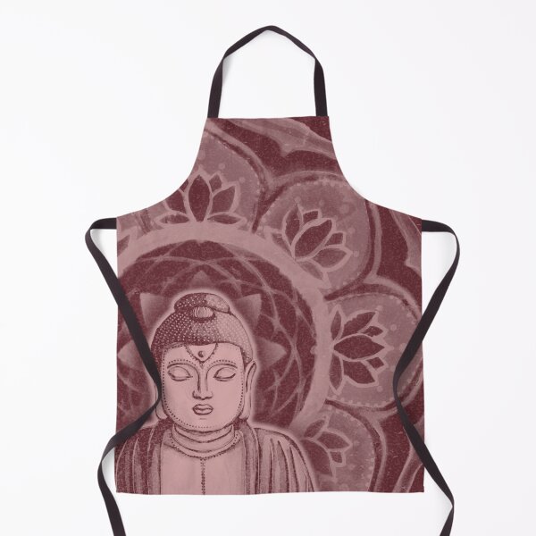Item preview, Buddha Padma Watercolor - Wine + Rose designed and sold by Irene Estelle.