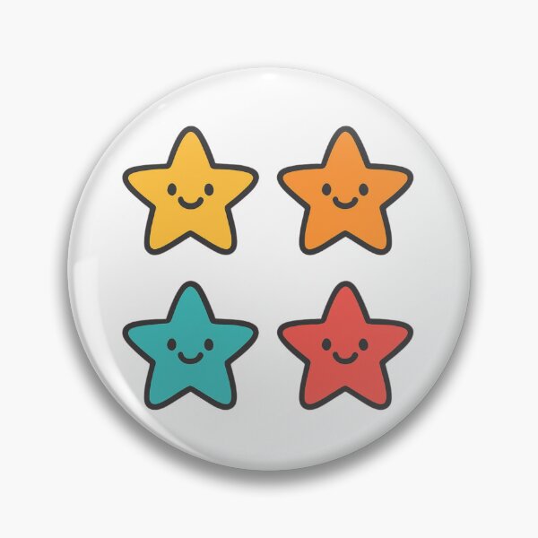 Item preview, Smiling Colorful Shining Stars designed and sold by stickerstore333.