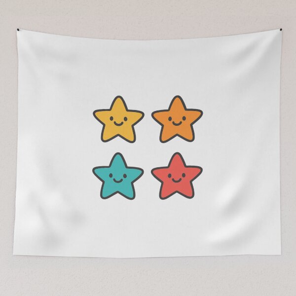 Item preview, Smiling Colorful Shining Stars designed and sold by stickerstore333.