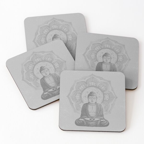 Item preview, Buddha Padma Watercolor - Fog + Slate designed and sold by Irene Estelle.