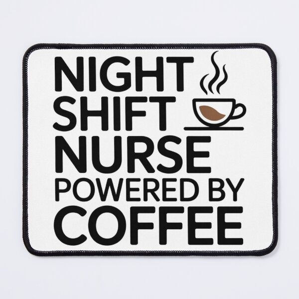 Item preview, Night Shift Nurse Powered by Coffee Funny Nurse Gift designed and sold by podlook.