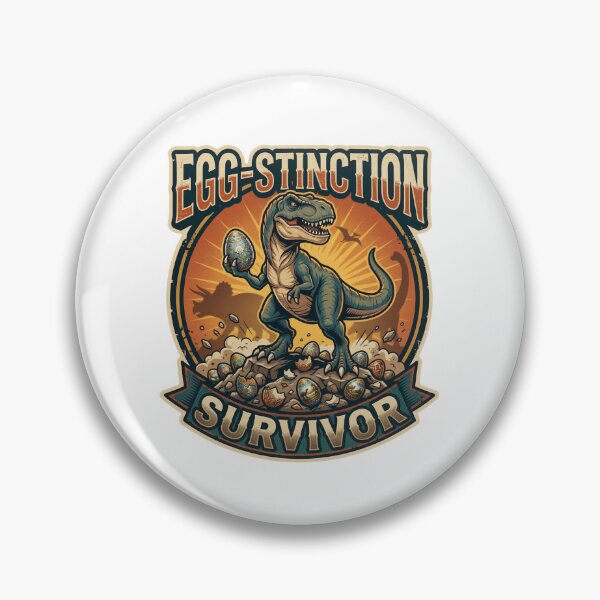 Item preview, Egg-Stinction Survivor – Funny T-Rex Easter Egg Hunter Design designed and sold by relso.