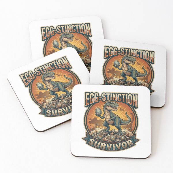 Item preview, Egg-Stinction Survivor – Funny T-Rex Easter Egg Hunter Design designed and sold by relso.
