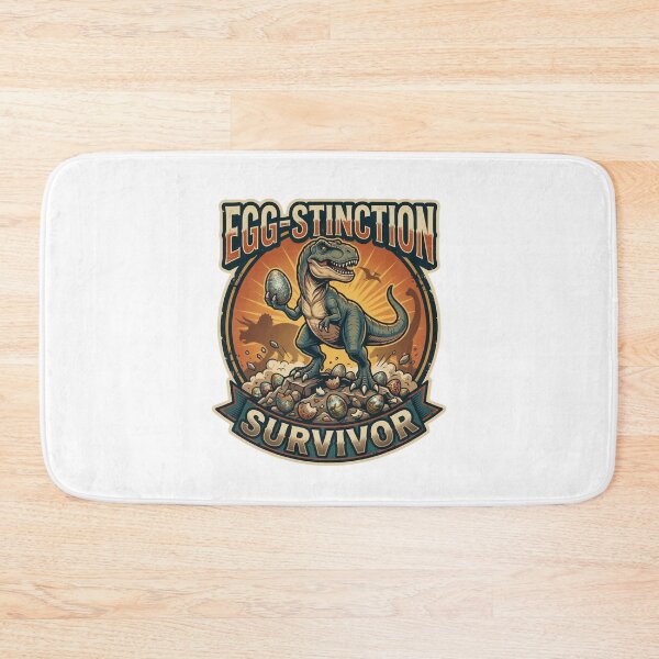 Item preview, Egg-Stinction Survivor – Funny T-Rex Easter Egg Hunter Design designed and sold by relso.
