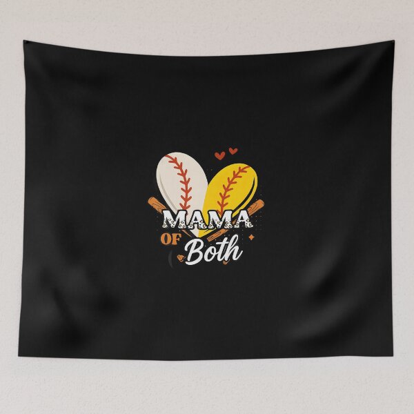 Item preview, Mama Of Both Baseball Softball Mom Game Day designed and sold by Intomindfood.