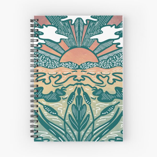 Item preview, Peaceful Water and Sky Sunset Drawing designed and sold by CampK80.