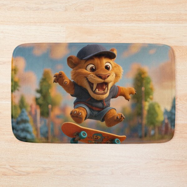 Item preview, Skater Saber-Toothed Tiger  designed and sold by Sillytoe.