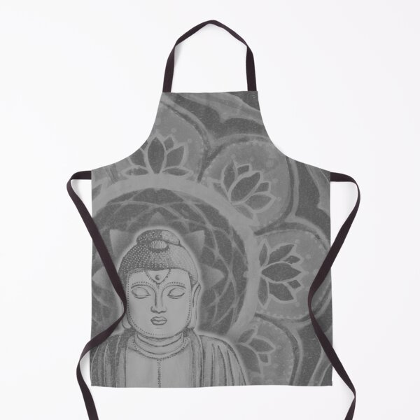 Item preview, Buddha Padma Watercolor - Slate + Fog designed and sold by Irene Estelle.