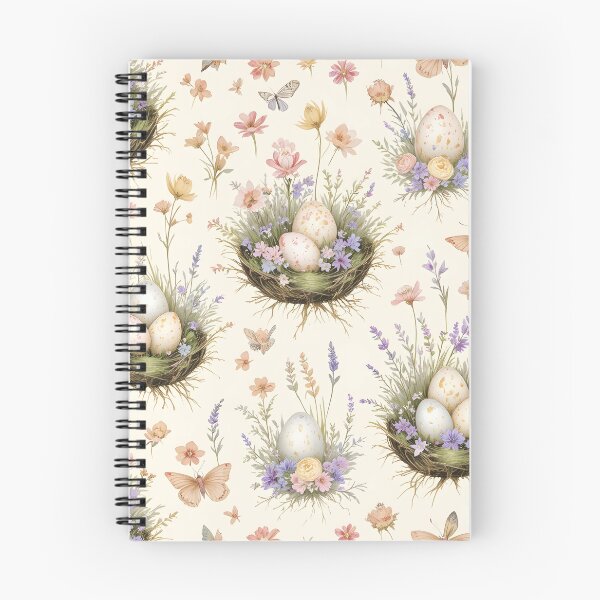 Item preview,  Cottagecore Garden Easter Eggs in Nests - Vintage Botanical Wildflower Spring Pattern designed and sold by Amplify-n-Co.