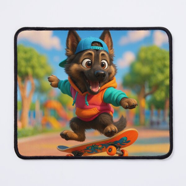 Item preview, Skater Sable Black German Shepherd designed and sold by Sillytoe.