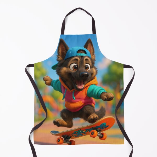 Item preview, Skater Sable Black German Shepherd designed and sold by Sillytoe.