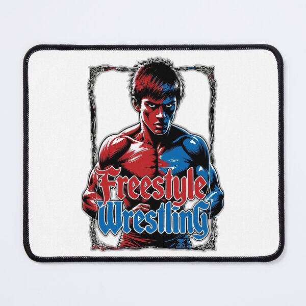 Item preview, Freestyle Wrestling Warrior - Intense Portrait Art designed and sold by Coach-Riz.