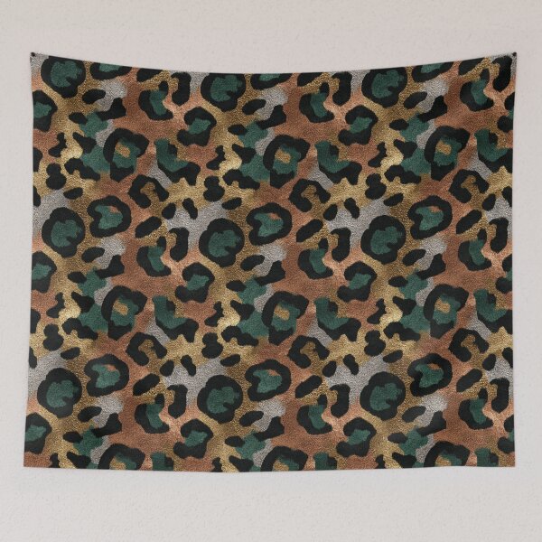 Item preview, Minimalistic Leopard Textile - Wildlife Pattern  - Birthday Gifts For Dad designed and sold by RoyalStarsPatts.