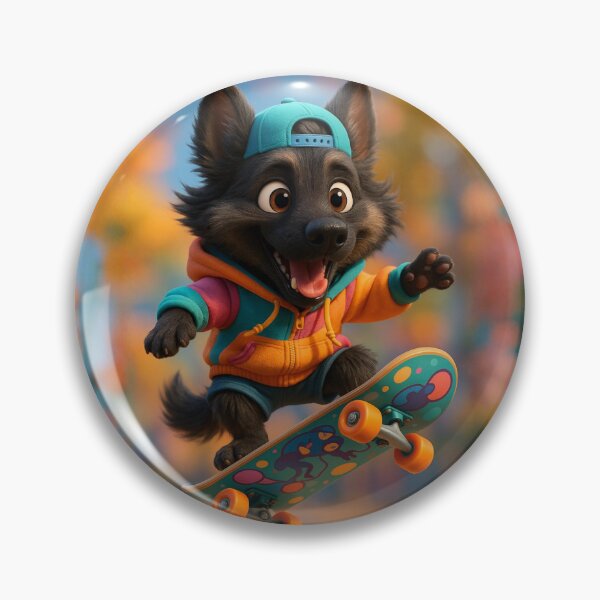 Item preview, Skater Sable German Shepherd designed and sold by Sillytoe.