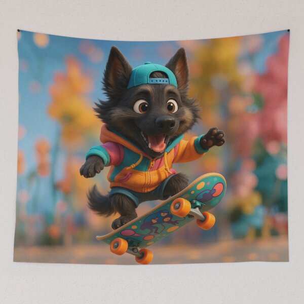 Item preview, Skater Sable German Shepherd designed and sold by Sillytoe.