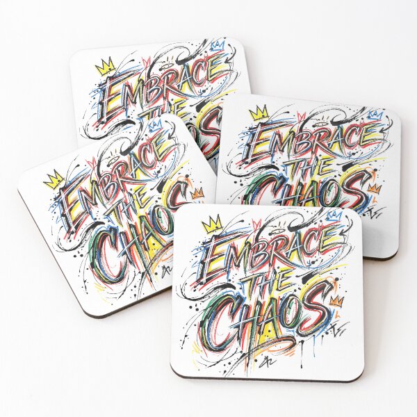 Item preview, EMBRACE THE CHAOS / VIVID - Street Typography Design designed and sold by LiORDO iNK..