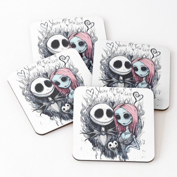 Item preview, You're My Twin Flame - Jack and Sally Inspired Gothic Art designed and sold by kitastylish.