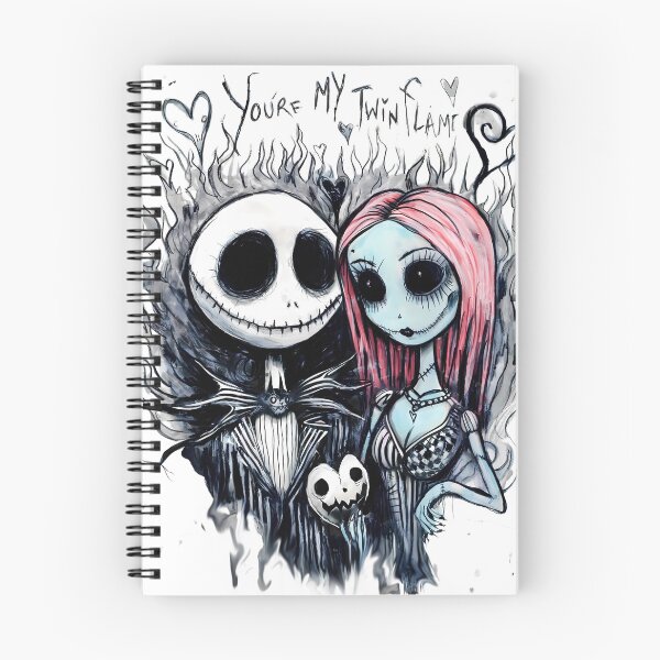 Item preview, You're My Twin Flame - Jack and Sally Inspired Gothic Art designed and sold by kitastylish.