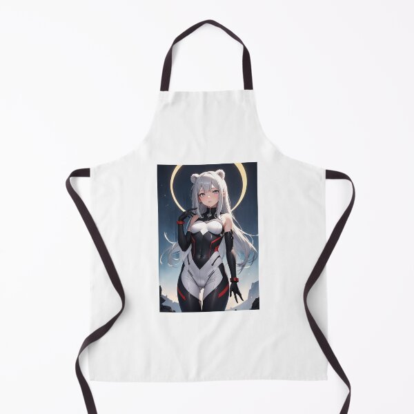 Item preview, Anime Sci-Fi Cyber Angel - Silver Hair Girl in Tactical Bodysuit designed and sold by iloveanimechibi.