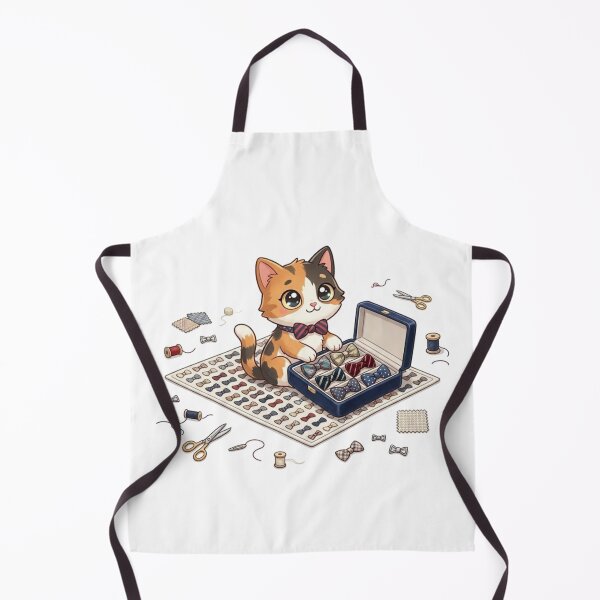 Item preview, Dapper Tailor Cat | Cute Calico with Bow Ties designed and sold by WittyWear Designs.