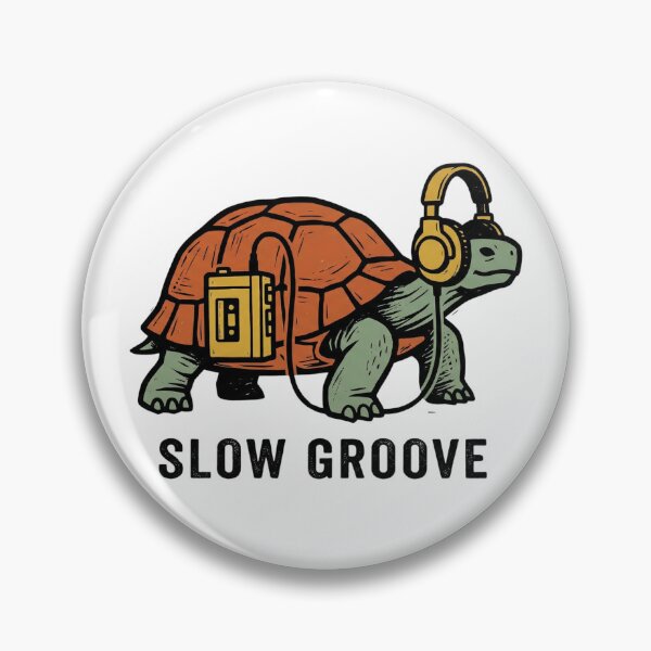Aperçu de l'œuvre T-shirt casque audio tortue rétro - Illustration linogravure vintage - Jeu de mots nature et technologie pour la génération Z créée et vendue par Clothesbest.