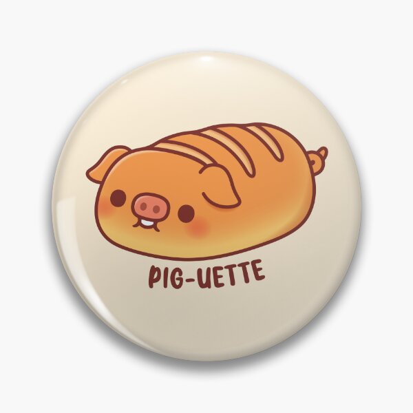 Item preview, Cute Pig Baguette Bread Pig-uette Funny designed and sold by rustydoodle.