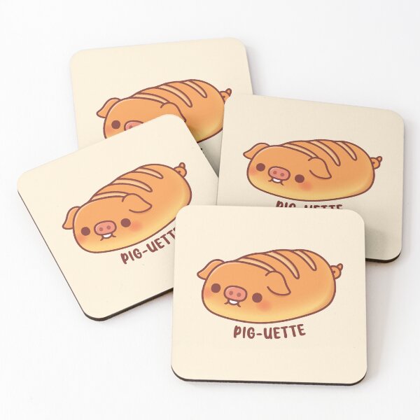 Item preview, Cute Pig Baguette Bread Pig-uette Funny designed and sold by rustydoodle.